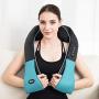 Shiatsu Back Shoulder & Neck Massager with Heat Deep Tissue 3D Kneading Pillow Massager for Relieving Muscle Pain - Blue
