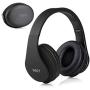Over Ear Bluetooth Headphones, WXY Wireless Headset V5.0 with Built-in Mic, Micro TF, FM Radio, Soft Earmuffs & Lightweight for iPhone/Samsung/PC/TV/Travel(Black)