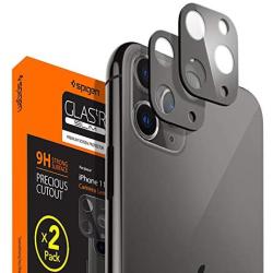 Spigen Camera Lens Screen Protector [2 Pack] designed for Apple iPhone 11 Pro / iPhone 11 Pro Max - Space Gray