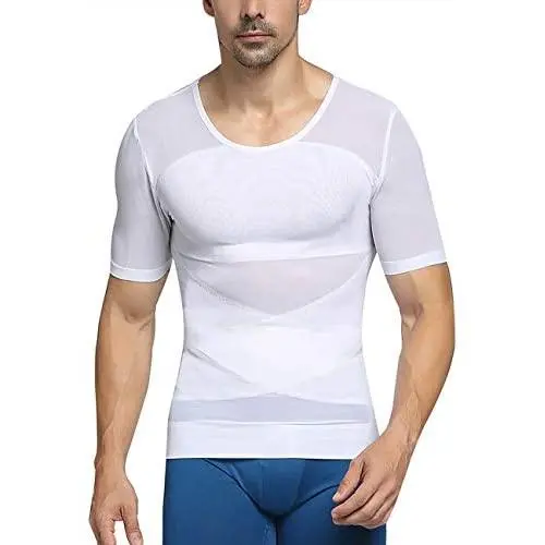 HEXIN Mens Slimming Body Shaper Shirts Abs Abdomen Shapewear Sports Compression Tops HEXIN Mens Slimming Body Shaper Shirts Abs Abdomen Shapewear Sports Compression Tops
