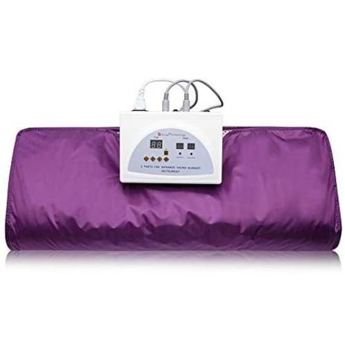 S SMAUTOP Infrared FIR Sauna Blanket, Body Shaper Weight Loss Professional Sauna Slimming Blanket Detox Therapy Anti Ageing Beauty Machine(Purple)