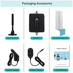 Cell Phone Signal Booster for RV, Motorhome, Car, Truck, Boats, Small Cabin & Camper Use, Multiple Band Repeater Kit for All Carriers LTE Voice Calls and Data, Supports Multi Devices