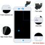 for iPhone 6s Plus Screen Replacement White with Front Camera+Earpiece+Speaker, Bsz4uov 3D Touch Screen LCD Digitizer Replacement for A1634, A1687, A1699, with Repair Kit