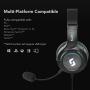 Sliq Gaming Core One Stereo Sound 40mm PC Gaming Headset/Headphone for PC - Detachable Microphone/Mic – in-line Audio Controls – LED – 3.5mm Jack - for PC, Xbox One, PS4