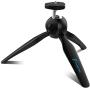 Fugetek Mini Tripod Table Top Stand and Phone Mount, Compact, Travel Ready, Use with FaceTime, Video Calls, Compatible with Gopro, Smartphones, iPhone, Samsung, Compact Cameras, DSLRs, Selfie Stick