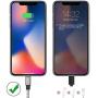 Maitron iPhone Charger, 3PACK 6FT Nylon Braided Lightning Cable Fast Charging High Speed Data Sync Cord Compatible with iPhoneX 8 8Plus 7 7Plus 6s 6sPlus 6 6Plus 5 5s 5c SE iPad iPod and More,White