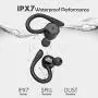 HolyHigh Wireless Earbuds Bluetooth 5.0 IPX7 Waterproof, TWS Headphones 26H Long Playtime with Charging Case, Build-in Mic in Ear Sports Earbuds for Android