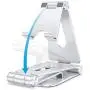 Foldable Cell Phone Stand, OMOTON Adjustable Aluminum Desktop Phone Holder Cradle Dock Compatible with iPhone Se 2/11 Pro Max/11 Pro/11, Samsung Note 10 Plus/S20 and Other Devices (4-9.7"), Silver Foldable Cell Phone Stand, OMOTON Adjustable Aluminum Desktop Phone Holder Cradle Dock Compatible with iPhone Se 2/11 Pro Max/11 Pro/11, Samsung Note 10 Plus/S20 and Other Devices (4-9.7"), Silver