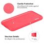 Vinve Liquid Silicone Case for Samsung Galaxy A10e, Gel Rubber Full Body Protection Shockproof Cover Slim Fit Case Drop Protection Case (Red)
