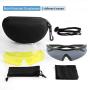 XAegis Tactical Eyewear 3 Interchangeable Lenses Outdoor Unisex Shooting Glasses