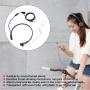 Mugast 3.5mm PTT Mic Earphone, Radiation Protection Mic Microphone Earphone PTT Adjustable Concealed Air Conduit Suitable for Most of Smart Phone