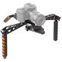 Neewer Aluminium Alloy Foldable Rig Movie Kit Film Making System Shoulder Mount Support Rig Stabilizer for DSLR Camera and Camcorder Such as Canon,Nikon D7100/D7200,Sony A7/A7R/A7S/A7II(Orange)