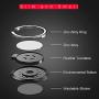 Phone Ring Holder,2PCS 360° Rotation Universal Cell Phone Finger Ring Stand Grip and one Black Kickstand(Round)