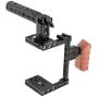 CAMVATE DSLR Camera Cage Top Handle Wood Grip for Canon Nikon Sony Panasonnic