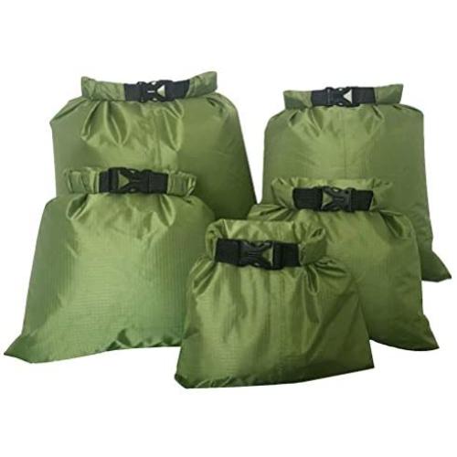 Fantye 5 Pack Waterproof Dry Sacks, Lightweight Outdoor Dry Bags Ultimate Dry Bags for Rafting Boating Camping (1.5L, 2.5L, 3.5L, 4.5L, 6L)