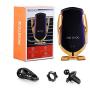 KMI CHOU R2 Wireless Car Charger,Automatic Clamping IR Intelligent Wireless Car Charger Mount - Car Charger Holder 10W Fast Charging for iPhone Xs Max/XR/X/8/8Plus Samsung S10/S9/S8/Note 8（Gold）