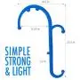 LiBa Back and Neck Massager for Trigger Point Fibromyalgia Pain Relief and Self Massage Hook Cane Therapy