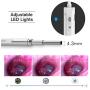Otoscope iPhone, Anykit Upgraded 4.3mm 720P HD Ear Scope Camera Digital Otoscope with 6 LED Lights, Earwax Removal Tool and Specula for iPhone and Android Smartphone