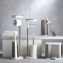 Joseph Joseph 70518 EasyStore Butler Toilet Paper Holder Stand and Spare Roll Storage with Shelf and Drawer, Stainless Steel