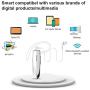 New bee Bluetooth Earpiece V5.0 Wireless Handsfree Headset 24 Hrs Driving Headset 60 Days Standby Time with Noise Cancelling Mic Headsetcase for iPhone Android Laptop Truck Driver White (White)