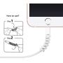 Jetec 12 Pieces Highly Flexible Silicone Micro USB Protector, Mouse Cable Protector, Suit for All Cell Phones, Computers and Chargers (Gray)