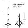 Rovtop 10 inch Ring Light with Stand Tripod, LED, Phone Holder for Selfie Camera Photography Makeup Video Live Streaming
