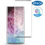 Galaxy Note 10 Screen Protector Tempered Glass, [2 Pack] [9H Hardness] [3D Curved Full Screen] [Support Fingerprint Sensor] Glass Screen Protector for Samsung Galaxy Note 10