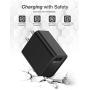 Quick Charge 3.0 Adapter, Seneo 18W Qucik USB Wall Charger for Wireless Charger, Charging Adapter for iPhone 11/Pro Max/XS XR/X/8/8P/iPad, Galaxy S10/S9/S8/Note 9/8 and More-Black