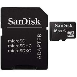 SanDisk Mobile Class4 MicroSDHC Flash Memory Card- SDSDQM-B35A with Adapter 16GB