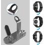 OLEBR Charging Stand Compatible with iWatch 5 and 4 Watch Charging Stand for AirPods, iWatch Series 5/4/3/2/1,iPhone 11/11 Pro/11 Pro Max/Xs/X Max/XR/X/8/8Plus/7/7 Plus /6S /6S Plus/iPad-Space Gray