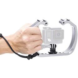 Movo GB-U70 Underwater Diving Rig for GoPro Hero with Cold Shoe Mounts, Wrist Strap - Works with HERO3, HERO4, HERO5, HERO6, HERO7, HERO8 and Waterproof Action Cam - Perfect Scuba Gear GoPro Accessory