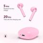 Wireless Earbuds, HSPRO Bluetooth 5.0 Earbuds Touch Control in-Ear True Wireless Headphones, 20 Hrs Playtime with Charging Case, Hi-Fi Stereo Earbuds with Built-in Mic for Sports and Work