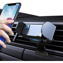 [The First Real Auto-Clamping] Car Mount, Hands Free Car Phone Holder for Air Vent, Cellphone Cradle for Smartphone Compatible with iPhone 11 Pro Max/Xs Max/XR/X /8 Plus Samsung Galaxy Note