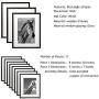 WOOD MEETS COLOR 5x7 8x10 Gallery Wall Picture Frames Set with Hanging Template, 11 Pcs Collage Photo Frames with Photo Mats,Black