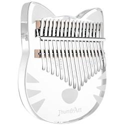 ThumbArt Kalimba Thumb Piano, crystal Kalimba 17 Key,the Acrylic Kalimba With A Cute Appearance，a Eva Waterproof Protective Case,tune Hammer And Learn Piano Instructions