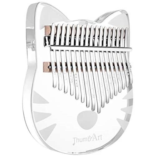 ThumbArt Kalimba Thumb Piano, crystal Kalimba 17 Key,the Acrylic Kalimba With A Cute Appearance，a Eva Waterproof Protective Case,tune Hammer And Learn Piano Instructions