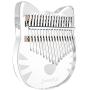 ThumbArt Kalimba Thumb Piano, crystal Kalimba 17 Key,the Acrylic Kalimba With A Cute Appearance，a Eva Waterproof Protective Case,tune Hammer And Learn Piano Instructions