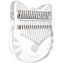 ThumbArt Kalimba Thumb Piano, crystal Kalimba 17 Key,the Acrylic Kalimba With A Cute Appearance，a Eva Waterproof Protective Case,tune Hammer And Learn Piano Instructions