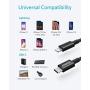 USB C to Lightning Cable, Anker New Nylon USB-C to Lightning Charging Cord for [6ft Apple MFi Certified] for iPhone 11 Pro/X/XS/XR / 8 Plus/AirPods Pro, Supports Power Delivery (Black)