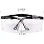 DJM Daily Safety Goggles with Universal Fit, Safety Glasses with Clear, Fog-Free, Anti-spittle, Anti Scratch and UV Protection Coated Lenses, Spectacles for Eye Protection DJM Daily Safety Goggles with Universal Fit, Safety Glasses with Clear, Fog-Free, Anti-spittle, Anti Scratch and UV Protection Coated Lenses, Spectacles for Eye Protection