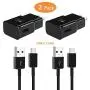 Adaptive Fast Wall Charger with USB C Cable Kit Compatible with Samsung Galaxy S9 S8 S10 S10e S8/9/10Plus Note 8/9 Active, LG G6 G5 V30 V20, Google Pixel 2 Nexus 5X 6p and More