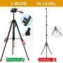 10&quot Selfie Ring Light with Tripod Stand, 3 Cell Phone Holders for Live Streaming/Makeup, LED Ringlight Kit with Remote-YouTube TikTok Video Recording/Vlogging/Photography-iPhone 11 Android Compatible