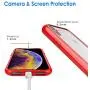 JETech Case for Apple iPhone Xs and iPhone X, Shock-Absorption Bumper Cover, Red