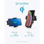 Anker Wireless Charger, PowerWave 7.5 Car Charger with Air Vent Phone Holder, 7.5W for iPhone 11, 11 Pro, 11 Pro Max, 10W for Galaxy S10 S9 S8, Note 10 Note 9 (Quick Charge Car Charger Included)