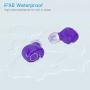 Kurdene Small Wireless Earbuds,Bluetooth Earbuds with Charging Case Bass Sounds IPX8 Waterproof Sports Headphones with Mic Touch Control 24H Playtime for iPhone/Samsung/Android(Purple) Kurdene Small Wireless Earbuds,Bluetooth Earbuds with Charging Case Bass Sounds IPX8 Waterproof Sports Headphones with Mic Touch Control 24H Playtime for iPhone/Samsung/Android(Purple)
