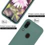 Vinve Samsung Galaxy A20 Case, Galaxy A30 Case, Liquid Silicone Slim Gel Rubber Full Body Protection Shockproof Cover Drop Protection Case for Galaxy A20 (Blackish Green)
