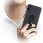 Cell Phone Grip,Universal Finger Strap Loop with Stand for Smart Phones,Support Wireless Charging & Magnetic Mount(Flower)