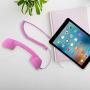 CM Vintage Retro Telephone Handset Cell Phone Receiver MIC Microphone for Cellphone Smartphone, 3.5 mm Socket (Pink)