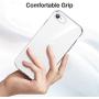 ESR Essential Zero Designed for iPhone SE 2020 Case, iPhone 8 Case, iPhone 7 Case, [Yellowing-Resistant TPU] [1.1 mm Thick Back Case] [Shock-Absorbing Air-Guard Corners] Flexible Silicone Case, Clear