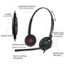 Arama Cell Phone Headset with Pro Noise Canceling Mic and in-line Controls Wired 3.5mm Headset for iPhone, Samsung, LG, HTC, BlackBerry Mobile Phone and iPad Tablets (A802MP)